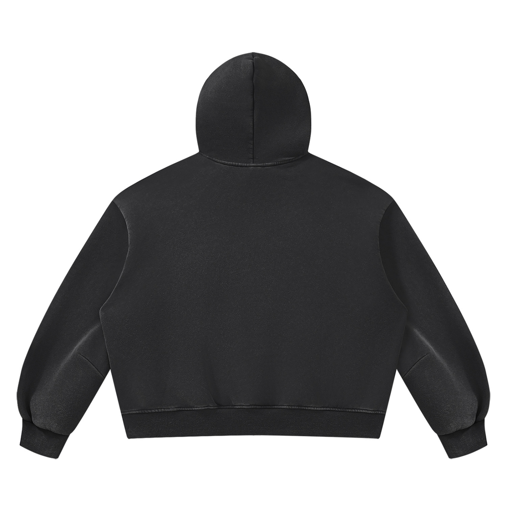 Unisex Vintage Wash Boxy Fleece Hoodie