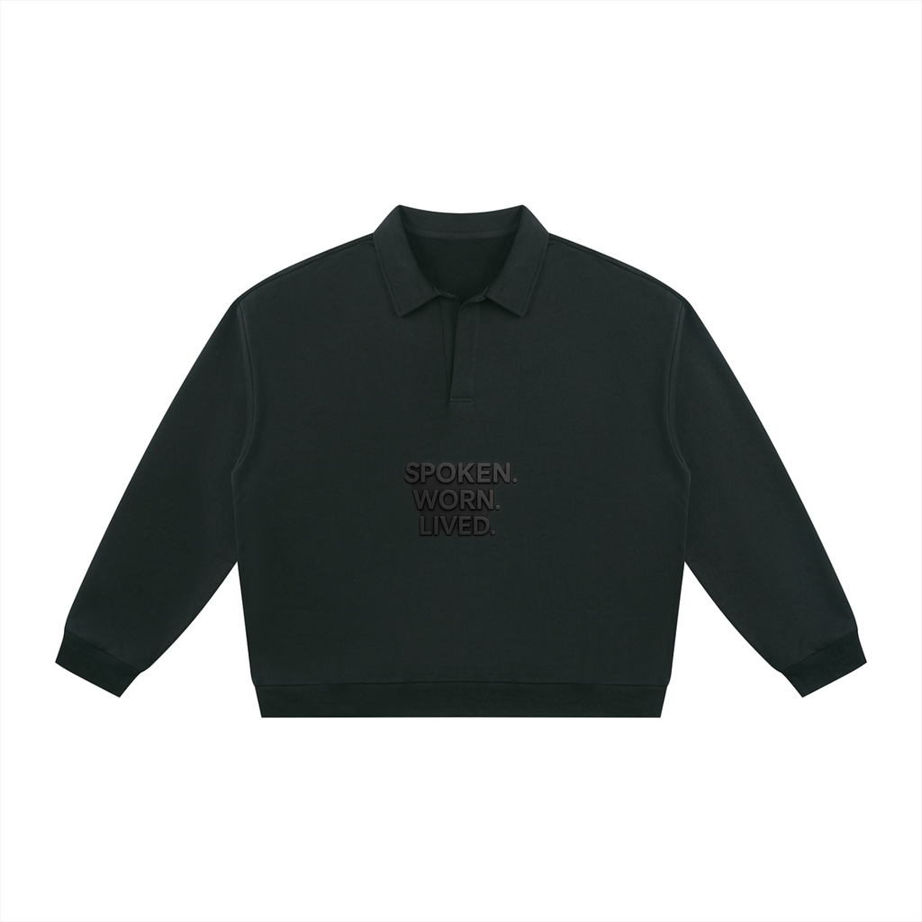 Unisex Oversized Collared Sweatshirt
