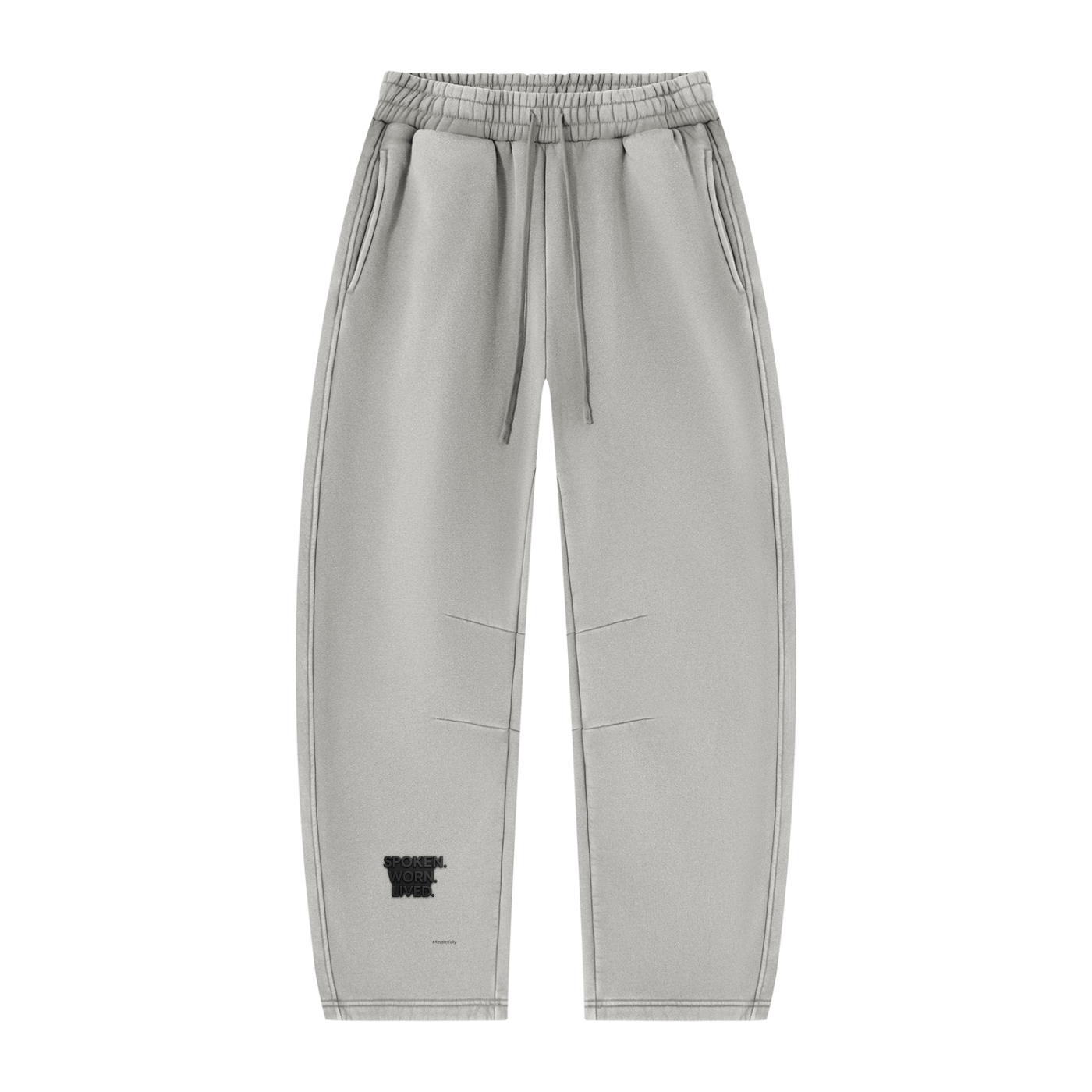 Unisex Vintage Wash Barrel Leg Fleece Sweatpants