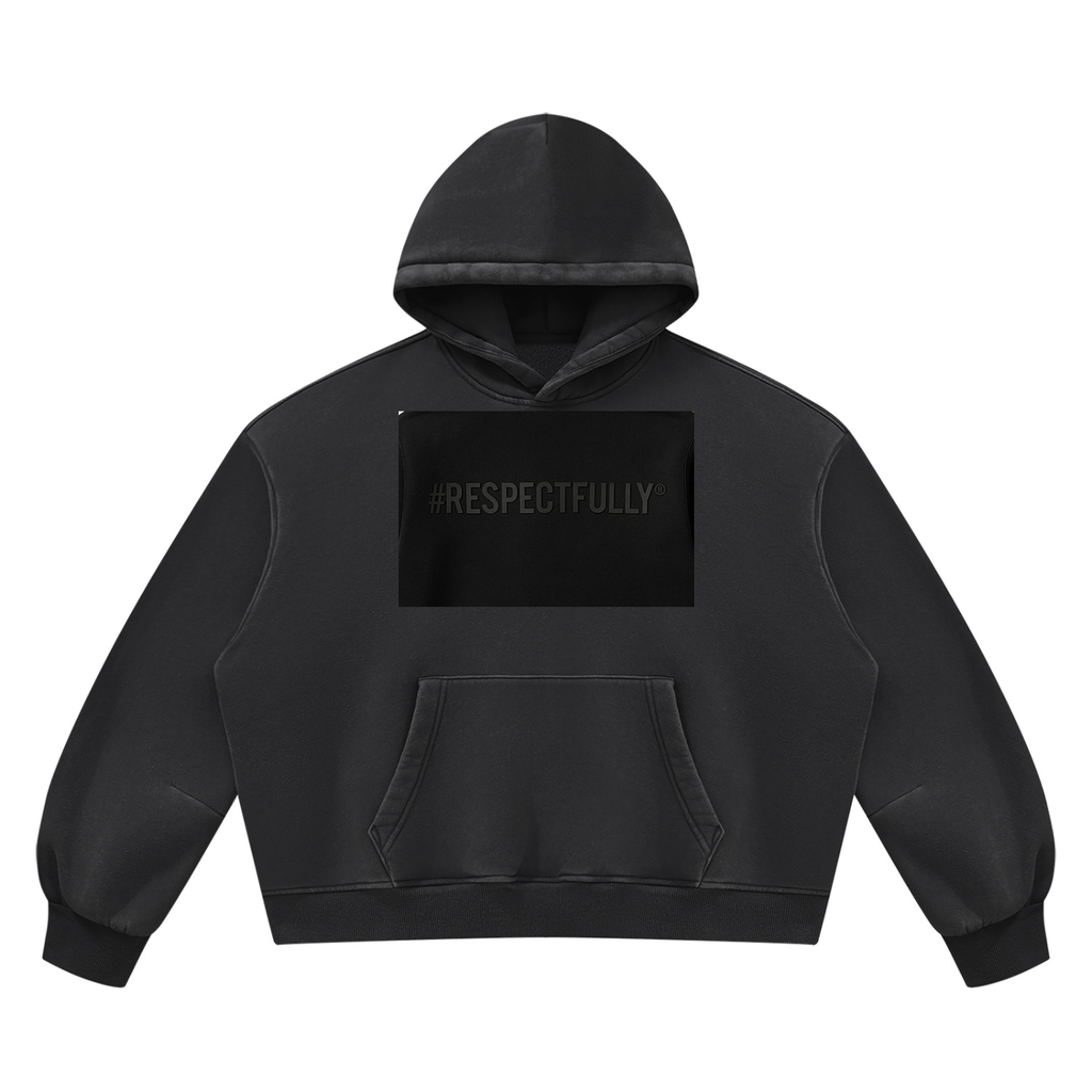 Unisex Vintage Wash Boxy Fleece Hoodie